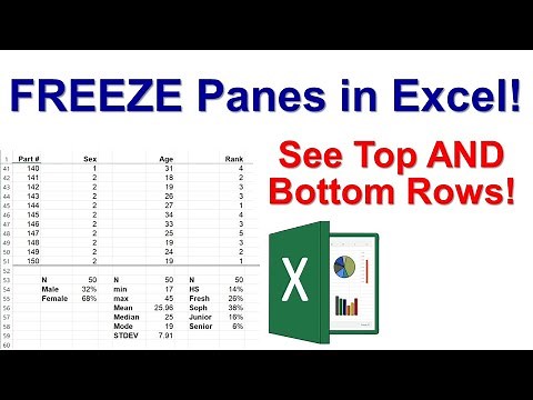 Freeze Panes in Excel, so Rows and Columns Always Remain Visible!