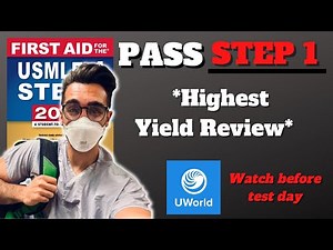 Highest Yield Review Guide To Pass USMLE Step 1 | You NEED to know these