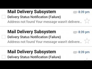 kenapa kirim email banyak yang gagal kirim (Maildelivery subsystem) berikut penjelasan ya......