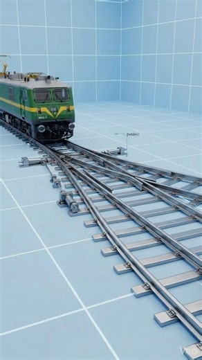Train Full Speed Me Track Kaise Change Karti Hai? 3D Animation