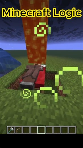 Minecraft Logic That Makes No Sense 😂 | Minecraft Shorts