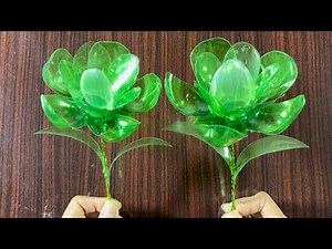 How to Make Beautiful Flowers from Waste Plastic Bottles 🌸 | Best Out of Waste DIY ♻️