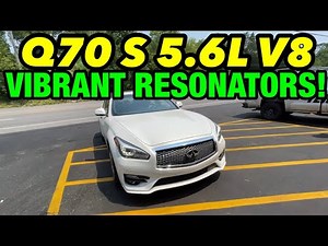 2016 INFINITI Q70 S 5.6L V8 AWD DUAL EXHAUST w/ VIBRANT BOTTLE RESONATORS!