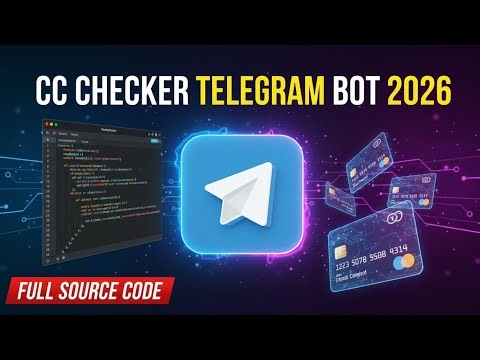 How to Make a CC Checker Telegram Bot (2026) 🤖 | Complete Beginner Tutorial Full Source Code