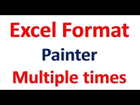 How to use Format Painter to format more than one item or selection format painter multiple times