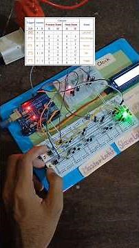 Master slave JK flip flop build using transistors. #flipflop #arduino #finalyearprojects #shorts