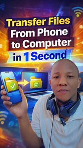 Transfer Files From Phone to Computer in 1 Second (No Cable Needed!) #fyp #everyone #viral