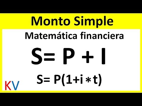 INTERES SIMPLE | Como calcular el MONTO SIMPLE