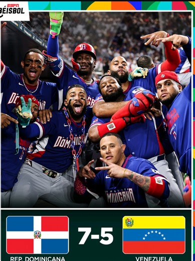 Republica Dominicana le gana a Venezuela 7 Carreras por 5 en un Partidazo para definir el Primer Lugar #mlbvenezuela🇻🇪 #mlbdominicana⚾️🇩🇴 #2026 #grandesligas #beisbol