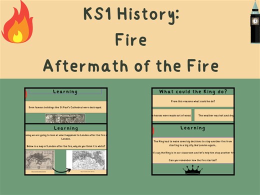 KS1 History Lesson: Aftermath of the Fire