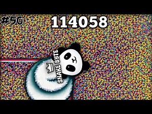 OMG😍🐍CUTE BAO PANDA 🐼 ENJOYS DELICIOUS FOOD ON THE RIGHT SIDE MAP! BEST EPIC SNAKE IO GAMEPLAY!🔥#50