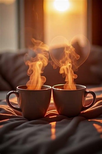 Waking up together in the morning🫶☕️ #love #relax