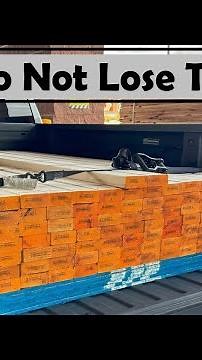How to Strap Lumber in the Back of a Truck
