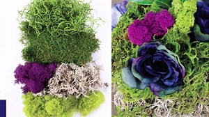 SuperMoss (23311) Elegant Decorative Mixed moss, MultiColor, 120 cu.in., white