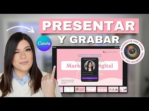 How to PRESENT and RECORD in Canva 🎥 Zoom Broadcasts