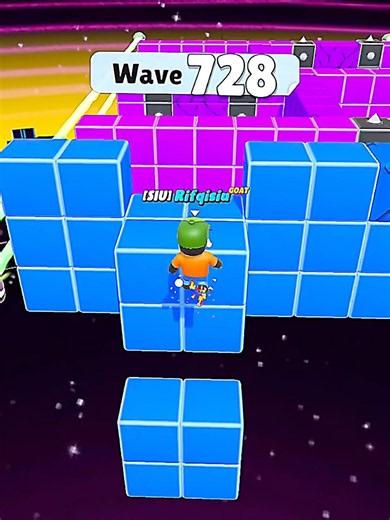 Epic save at 728 wave block dash endless #stumbleguys