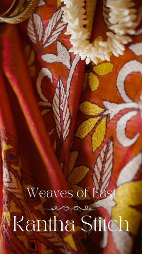 Kantha stitch sarees hold cultural and historical significance. They represent the creative expression of women in rural communities, reflecting their resourcefulness in making something beautiful out of discarded materials. In celebrating Weaves of East, introducing Kantha Stitch Sarees, one of our bestsellers #kanthastitch #handcraft #handembroidery #embroidered #kanthastitchsaree artisansofbengal #weavesofindia #weaversofindia #explorepage #explore #handicraft | Indian Silk House Agencies