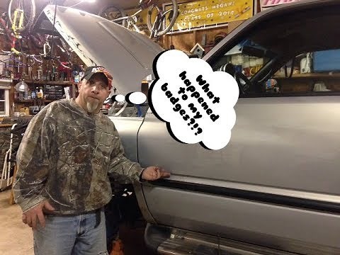 Badge (emblem) removal of the 2nd gen 2001 Dodge Ram