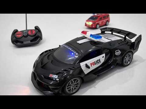 RC Police Car & RC Deformation Fire Truck Realistic Test | ASMR Video