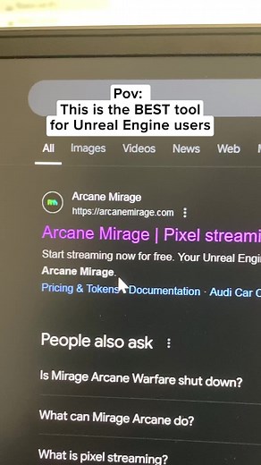 Pixel Streaming for Unreal Engine: Your Projects, Anywhere! ☁️ Stream your Unreal Engine projects anywhere with Pixel Streaming powered by the cloud! 🌐 Arcane Mirage is the ultimate cloud service for game developers, architects, and designers. Bring your creations to life in a browser—no heavy hardware needed. Try it now for free! #pixelstreaming #UnrealEngine #cloudservices #cloud #gaming