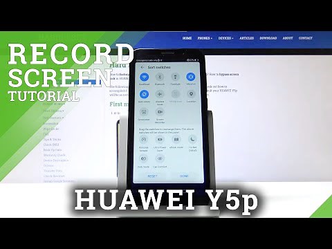 How to Record Screen in HUAWEI Y5p – Screen Recorder Function