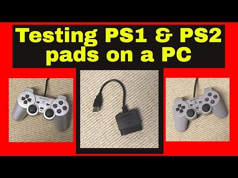 How to test Playstation Controllers on a PC quickly and easily PS1 & PS2