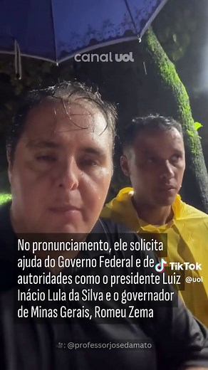 Calamidade Pública em Ubá: Prefeito pede apoio