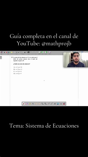 Ejercicios para la prueba PHUMA, UNAH. Tema: sistema de ecuaciones lineales #mathprojb #unah