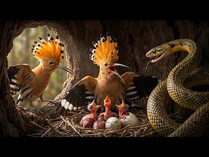 Eurasian Hoopoe: 55 Days From Egg to Backyard Survivor | Bird Life Cycle Documentary