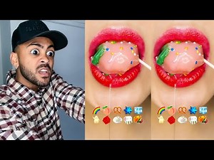 👄 1 HOUR Mark Adams Storytime ASMR Emoji Food Challenge Mukbang Satisfying Eating Sound