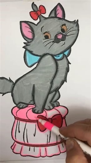 😽😻😸Cute Kitty Coloring Relaxing & Satisfying Drawing for All Ages 😺😻❤️‍🔥❤️❣️