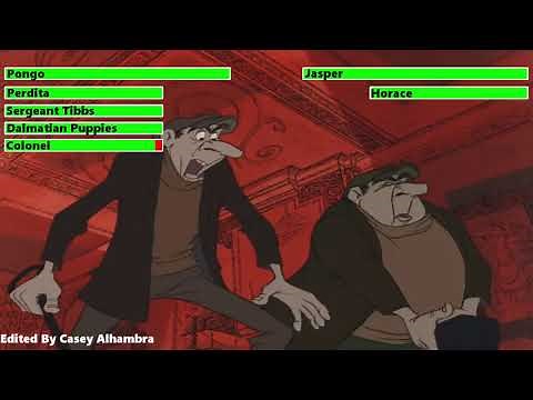 101 Dalmatians (1961) Fight Scene with healthbars