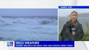 #Sydney is being hit by more wild weather with heavy rain, powerful surf and damaging winds wreaking havoc across the city. The Bureau of Meteorology is now warning the worst is yet to come. #9News | Nightly at 6pm | 9 News Sydney
