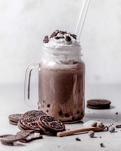 Oreo Bubble Milk Tea (Cookies and Cream Boba)