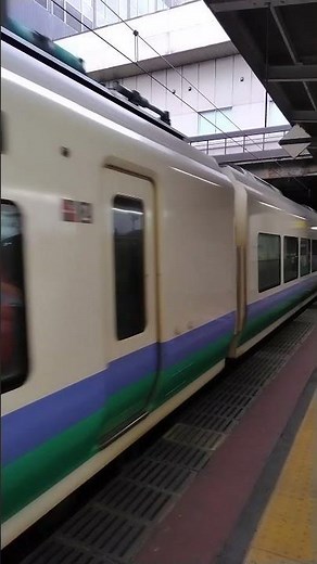 新潟車両センター所属E653系(H202編成)が特急しらゆき2号新井行として長岡駅 発車シーン