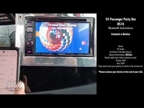 24 Passenger Party Bus Bus10 Bluetooth Instructions