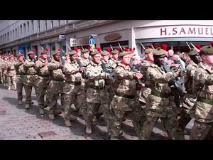 Scots Black Watch Homecoming Parade Dundee Scotland April 20th