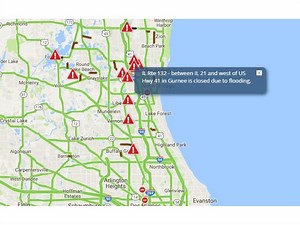 Flood Update: Lake County Road Closures To Snarl Traffic; Drone Footage Of Flooding