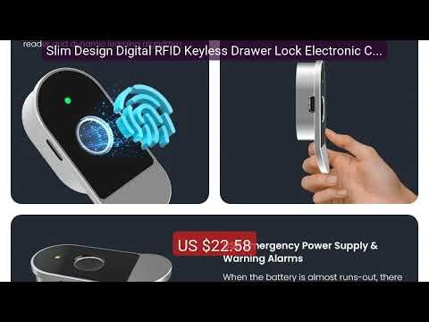 Slim Design Digital RFID Keyless Drawer Lock Electronic Cabinet Sto... — Top Rated 2026 | Buy Now!