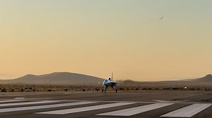 250K views · 2.5K reactions | View from the runway: XB-1 taking off at 6:52am PT from the Mojave Air & Space Port with Chief Test Pilot Tristan “Geppetto” Brandenburg at the controls. Read more on XB-1's third flight here: https://boomsupersonic.com/flyby/xb-1-completes-third-flight | Boom Supersonic | Facebook