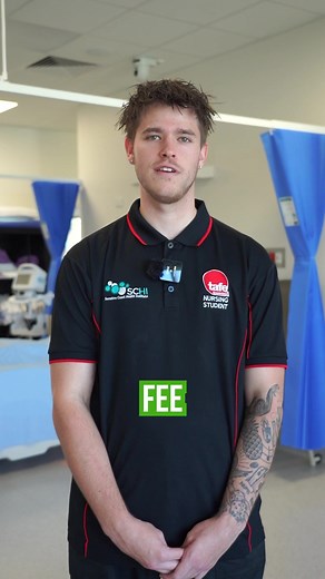 Jayden is studying to become a nurse through our Fee-Free TAFE program. It's helping thousands of Queenslanders like him start a new career. #tafequeensland