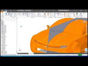 Autodesk Inventor surface car modeling - Keyshot rendering - speed trial