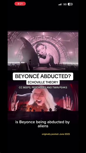 Replying to @Desmond Der’vil I was talking about PEEP HOLES back in June 2025! Throwing it back to this theory that ties in the Beyoncé peep hole image from the super bowl, twin peaks and why I think the beeps in Cowboy Carter are tied to an alien abduction in ECHOVILLE.