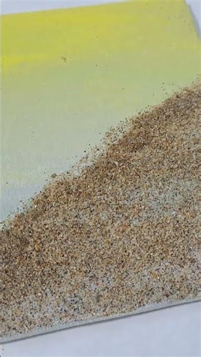 canvas painting with sand
