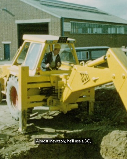 "Unquestionably the most popular excavator loading shovel ever built." The #JCB 3C backhoe loader makes it mark on the construction scene in the #JCBarchive. #70YearsofBackhoes | JCB