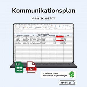 Communication Plan Excel Template – Ready to Use   PDF Guide | Communication Plan / PM Template | One-pager Download for Projects - Etsy UK