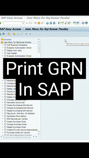 MB90 how to print GRN in SAP #sap #sap2000 #sapmm #automobile #sapcenter