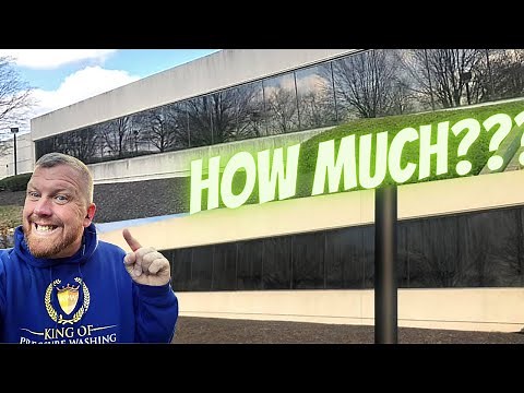 $13,000 In 13 Hours Pressure Washing A Large Building