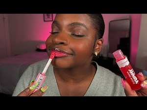 ASMR Chill Lipgloss Application ♡ (pumping, mouth sounds, tapping)