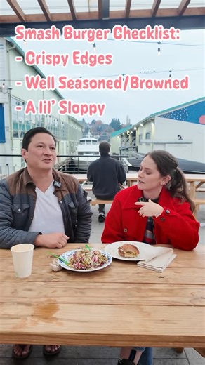 J. Kenji López-Alt on Instagram: "Stop two on our excellent burger tour, @zoekahn and I went to @saintbreadseattle for their smash burger and chicory Caesar. Love this spot (and honestly, everything this team does including @postalleypizza, @thewaylandmill, and @tivoli.in.seattle). Follow Zoe for more great sandwich recommendations around Seattle. You can also get an ongoing map of my recommendations with over 125 entries on my Apple Maps Let’s Eat guide (link in bio)."